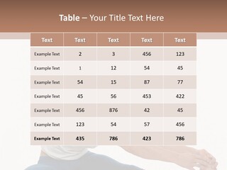 Body Female Caucasian PowerPoint Template