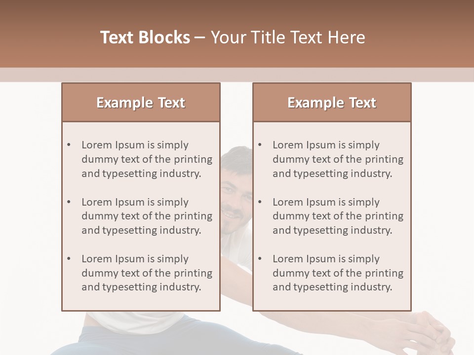 Body Female Caucasian PowerPoint Template