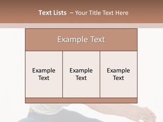 Body Female Caucasian PowerPoint Template
