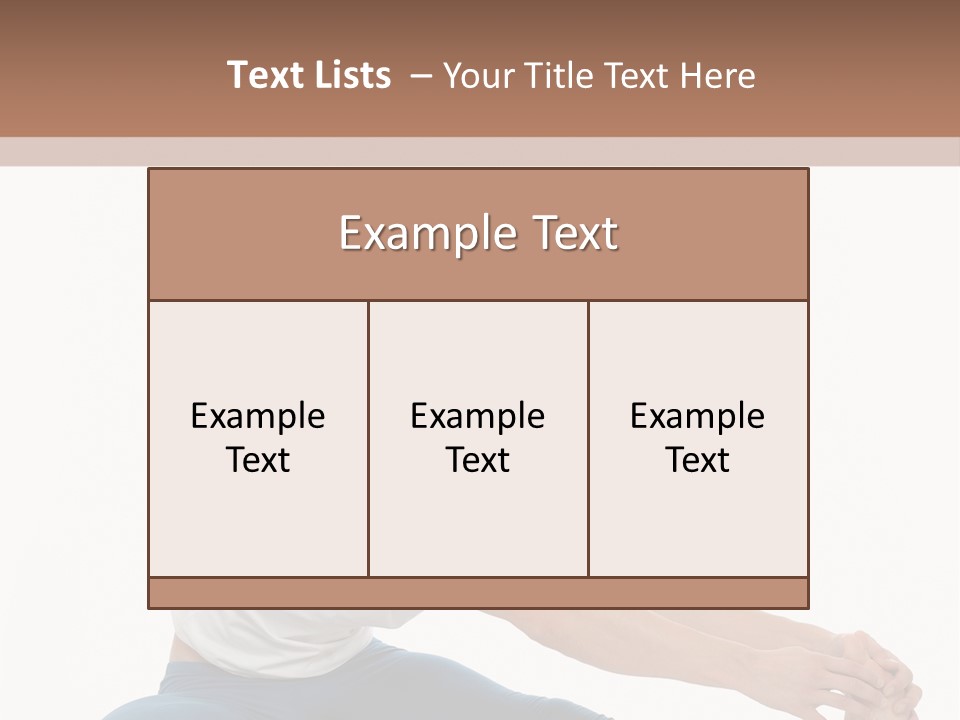 Body Female Caucasian PowerPoint Template