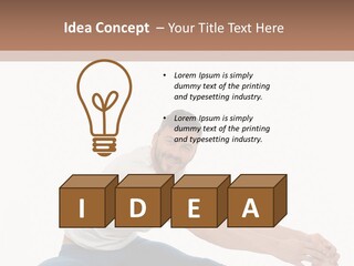 Body Female Caucasian PowerPoint Template