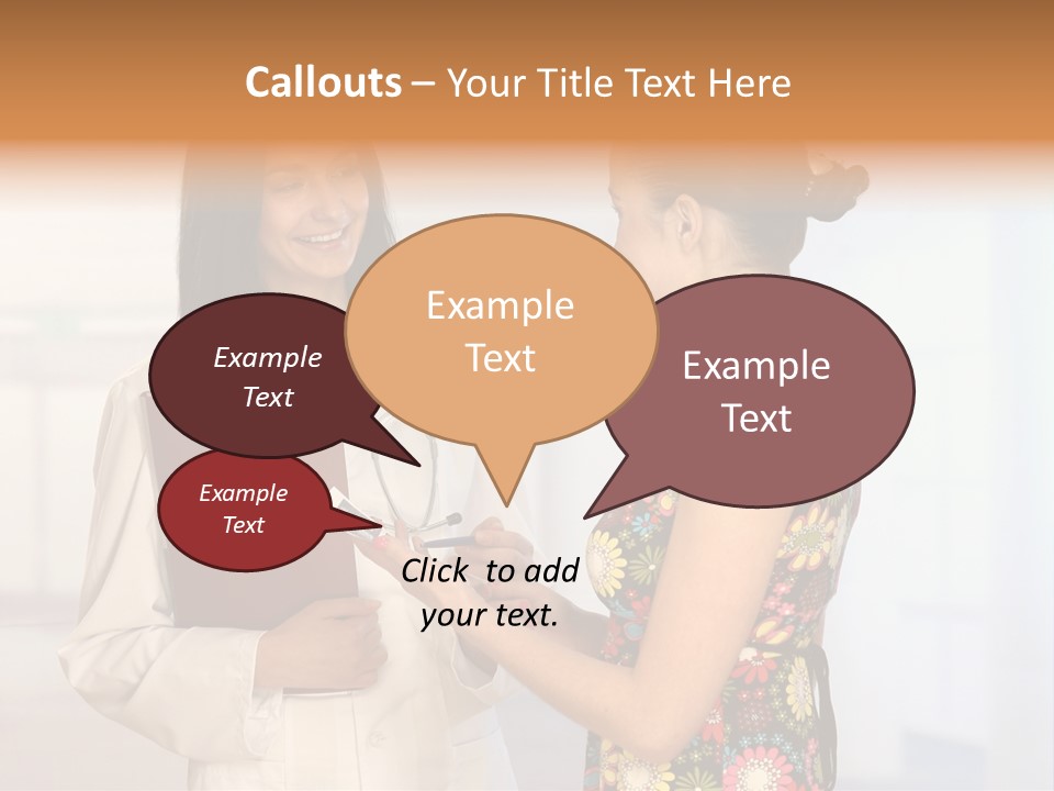 Pregnancy Isolated Human PowerPoint Template