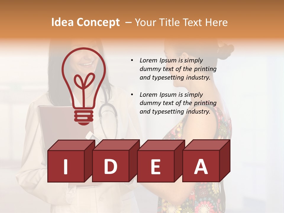 Pregnancy Isolated Human PowerPoint Template