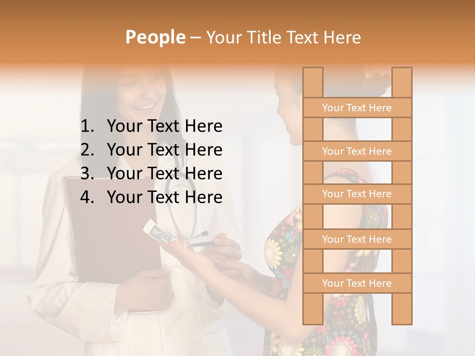 Pregnancy Isolated Human PowerPoint Template