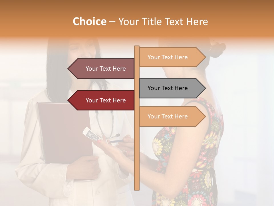 Pregnancy Isolated Human PowerPoint Template