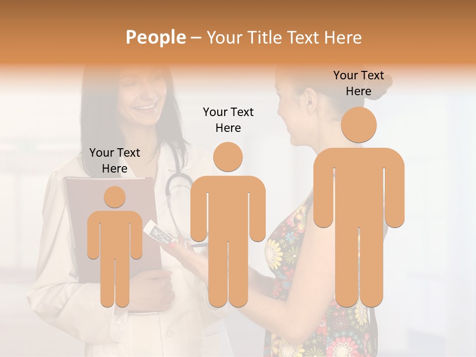 Pregnancy Isolated Human PowerPoint Template