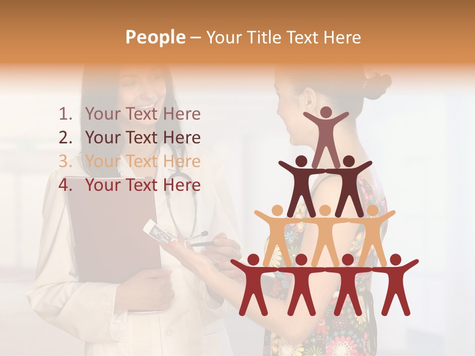 Pregnancy Isolated Human PowerPoint Template