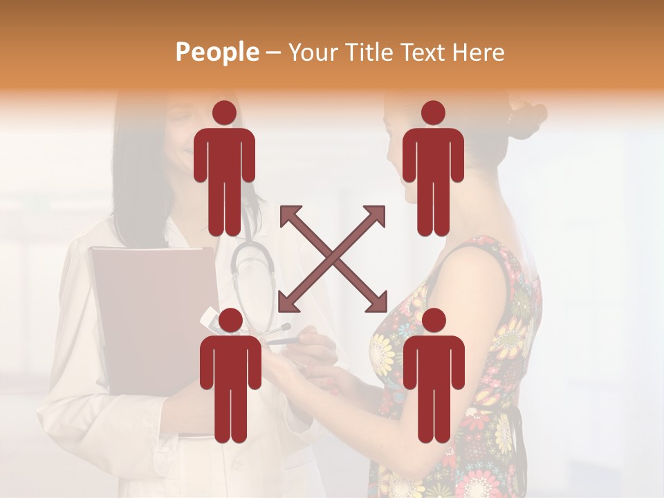 Pregnancy Isolated Human PowerPoint Template