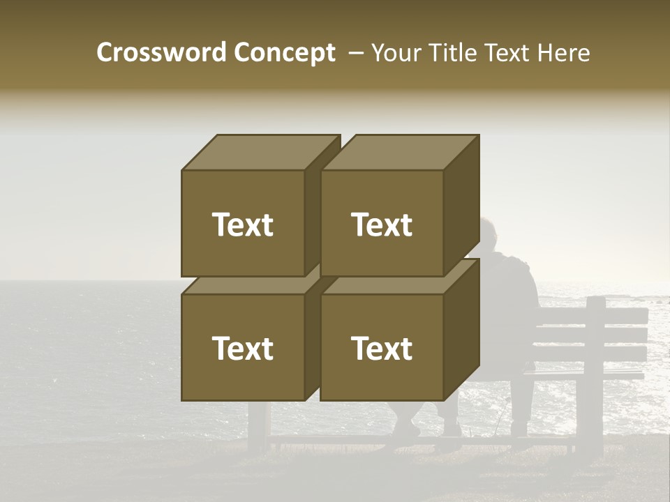 Silhouette Romantic Sitting PowerPoint Template