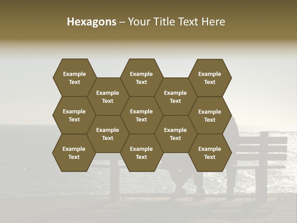 Silhouette Romantic Sitting PowerPoint Template