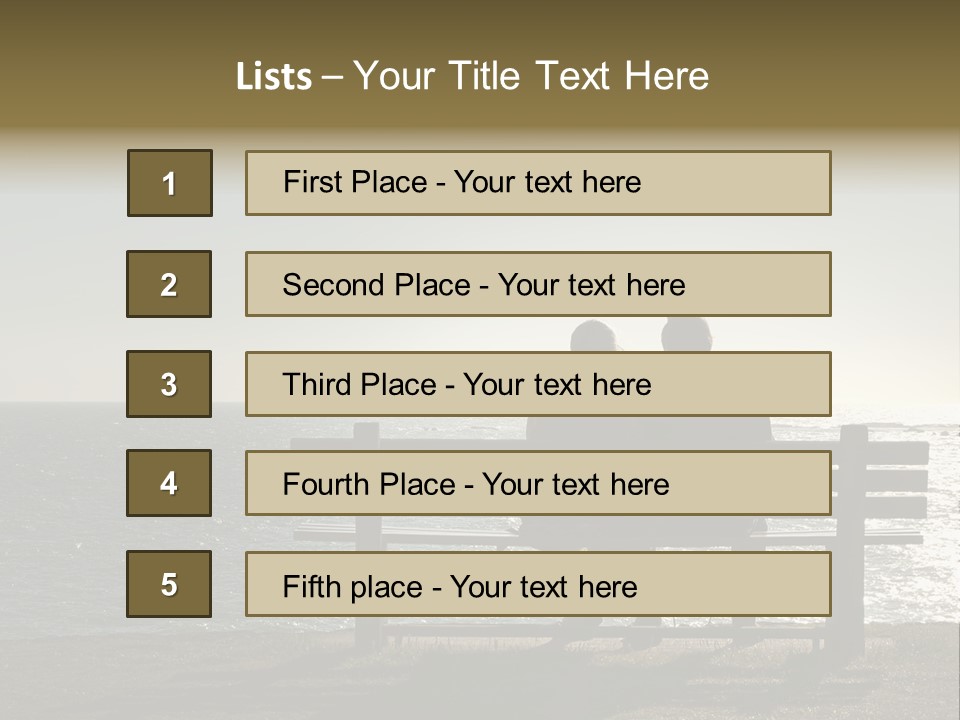 Silhouette Romantic Sitting PowerPoint Template