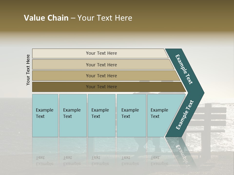 Silhouette Romantic Sitting PowerPoint Template