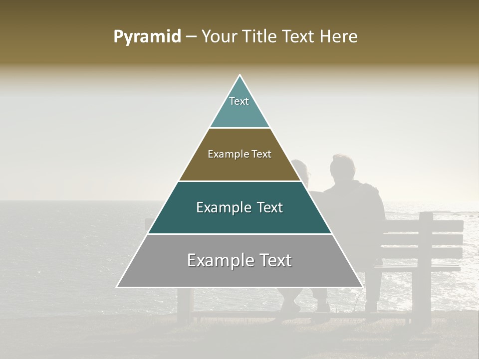 Silhouette Romantic Sitting PowerPoint Template