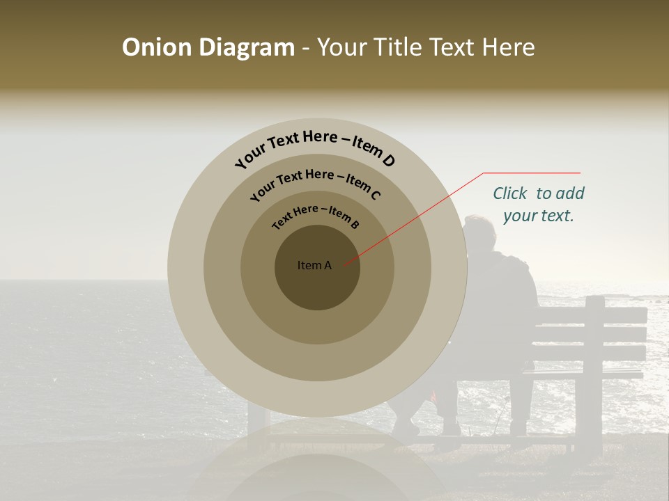 Silhouette Romantic Sitting PowerPoint Template
