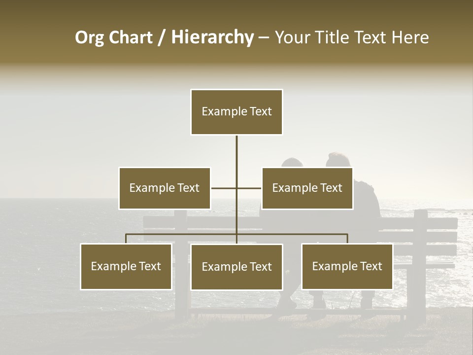 Silhouette Romantic Sitting PowerPoint Template