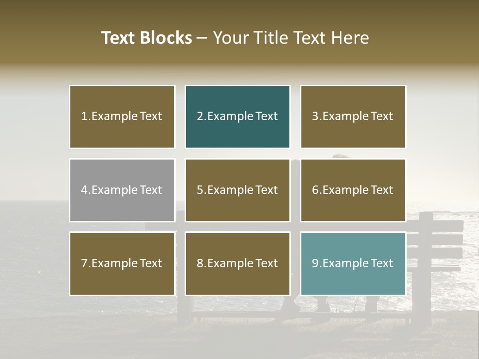 Silhouette Romantic Sitting PowerPoint Template