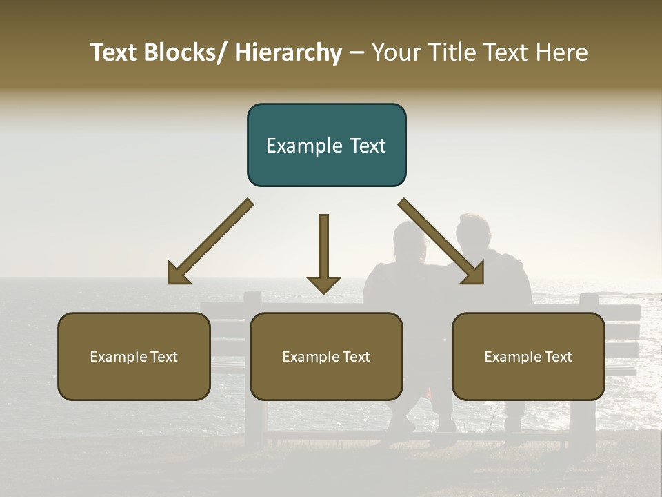 Silhouette Romantic Sitting PowerPoint Template