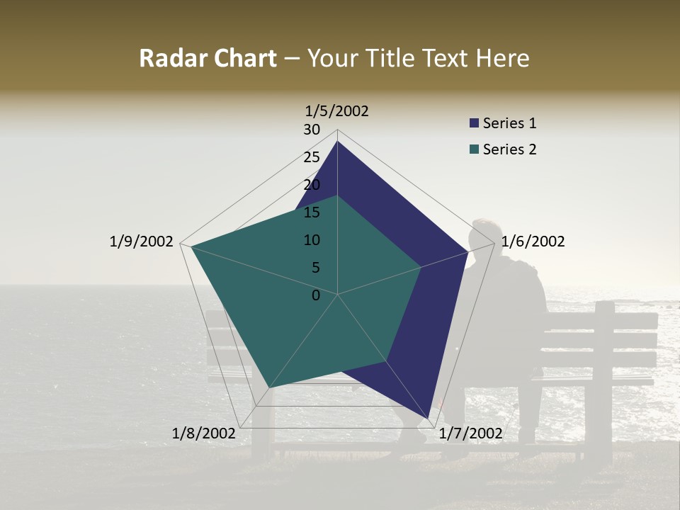 Silhouette Romantic Sitting PowerPoint Template