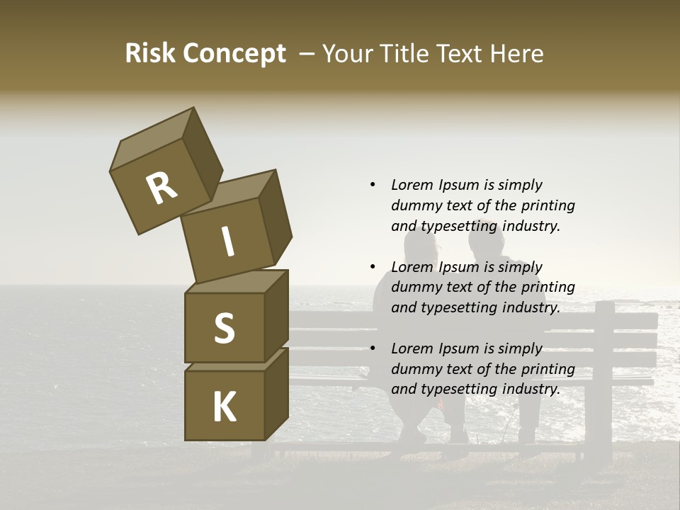 Silhouette Romantic Sitting PowerPoint Template