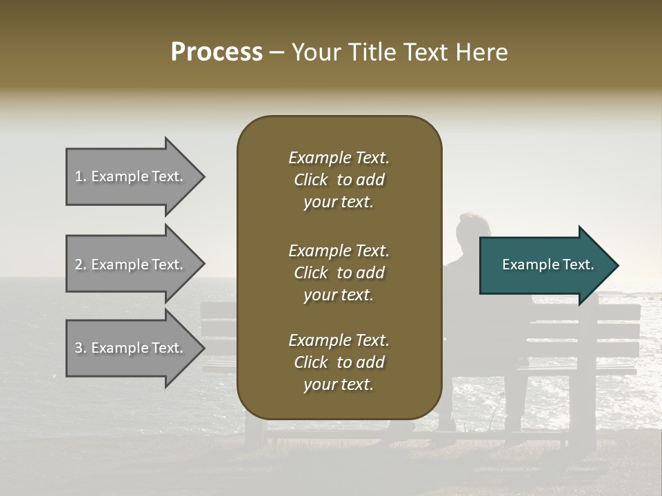 Silhouette Romantic Sitting PowerPoint Template