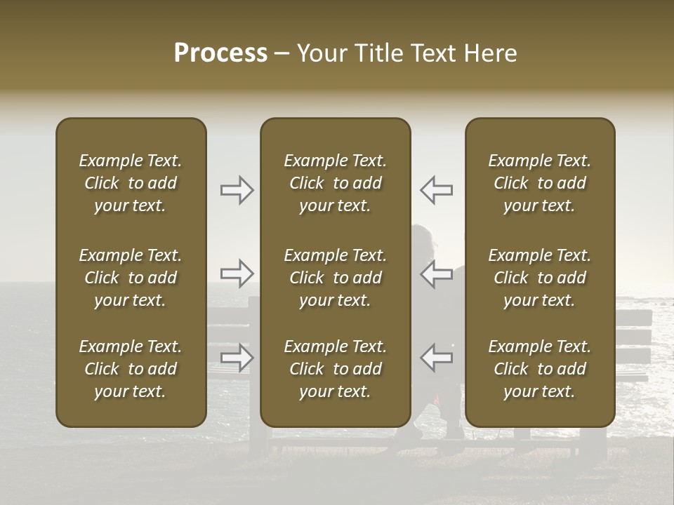 Silhouette Romantic Sitting PowerPoint Template
