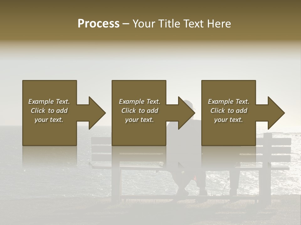 Silhouette Romantic Sitting PowerPoint Template