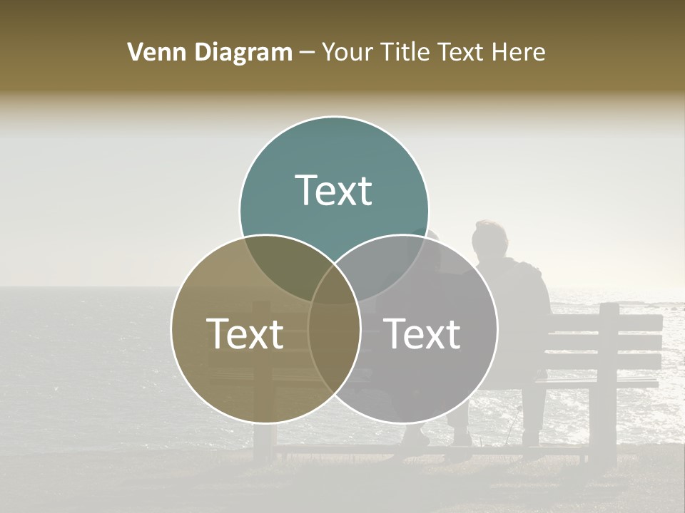 Silhouette Romantic Sitting PowerPoint Template