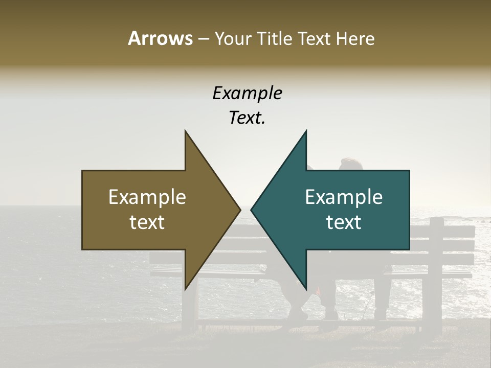 Silhouette Romantic Sitting PowerPoint Template