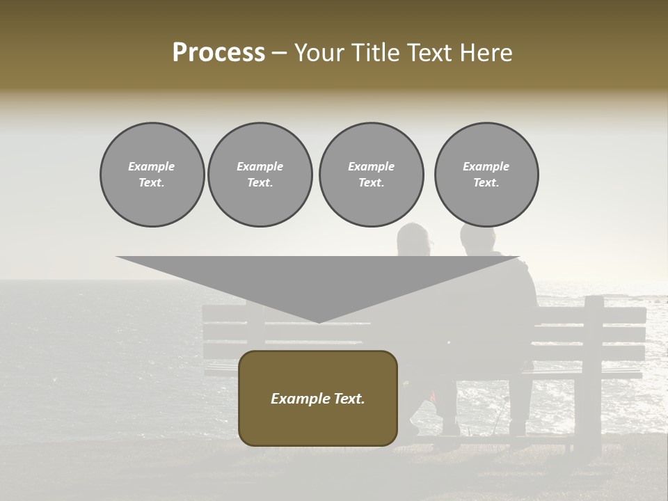 Silhouette Romantic Sitting PowerPoint Template