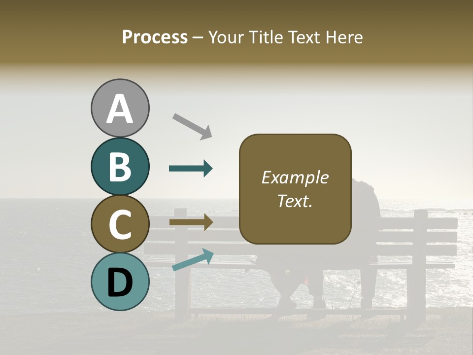 Silhouette Romantic Sitting PowerPoint Template