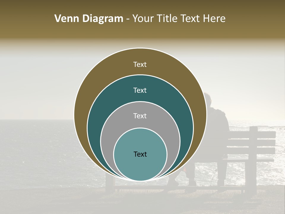 Silhouette Romantic Sitting PowerPoint Template