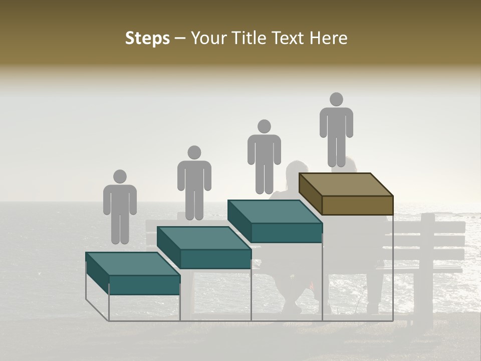 Silhouette Romantic Sitting PowerPoint Template