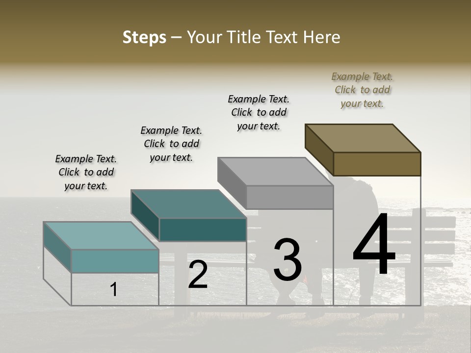 Silhouette Romantic Sitting PowerPoint Template