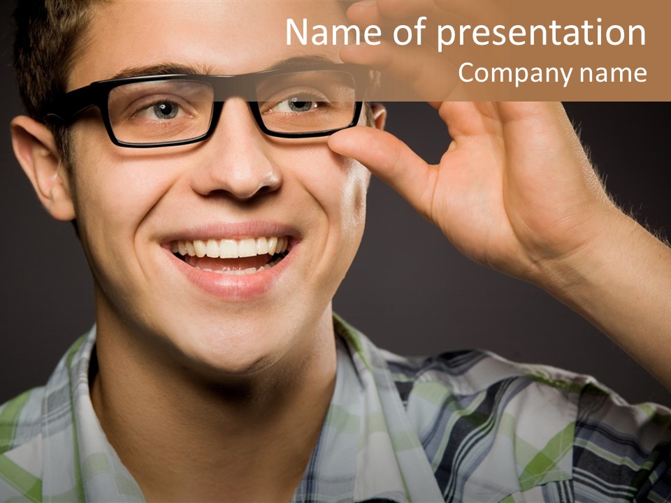 Excited Cool Shot PowerPoint Template