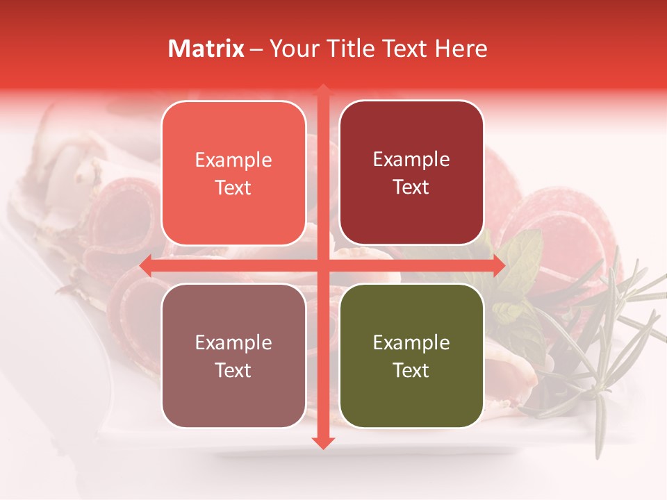 Fresh Herbs Piece PowerPoint Template