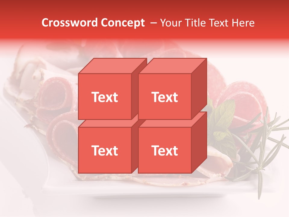 Fresh Herbs Piece PowerPoint Template