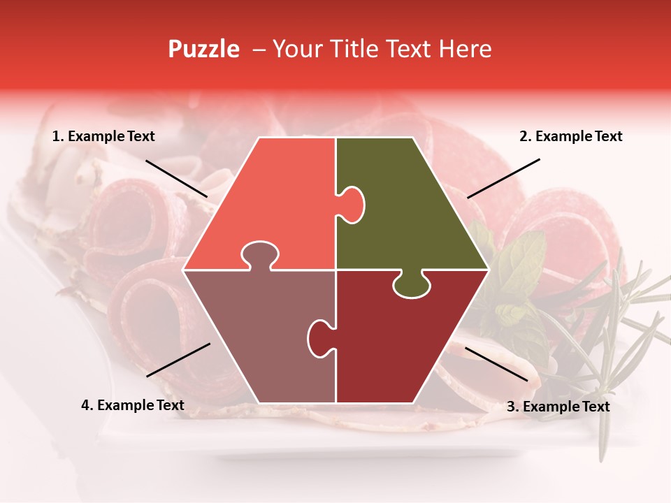 Fresh Herbs Piece PowerPoint Template