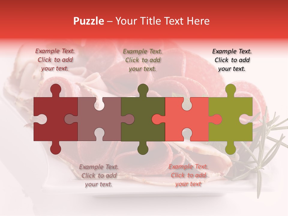 Fresh Herbs Piece PowerPoint Template