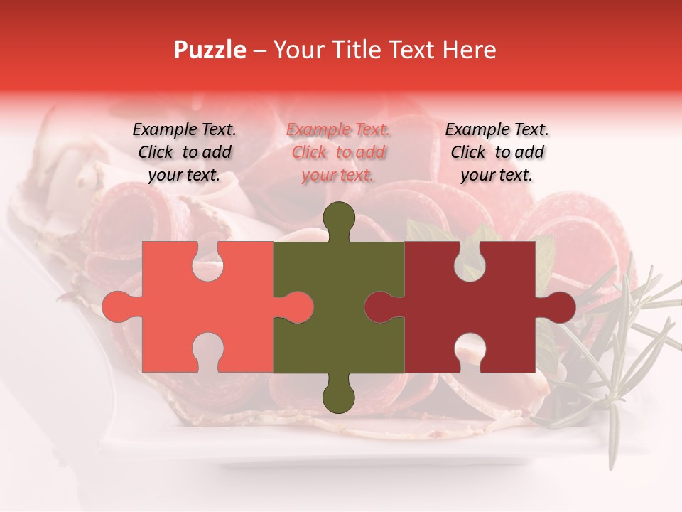 Fresh Herbs Piece PowerPoint Template