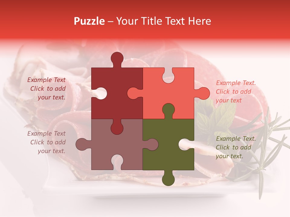 Fresh Herbs Piece PowerPoint Template