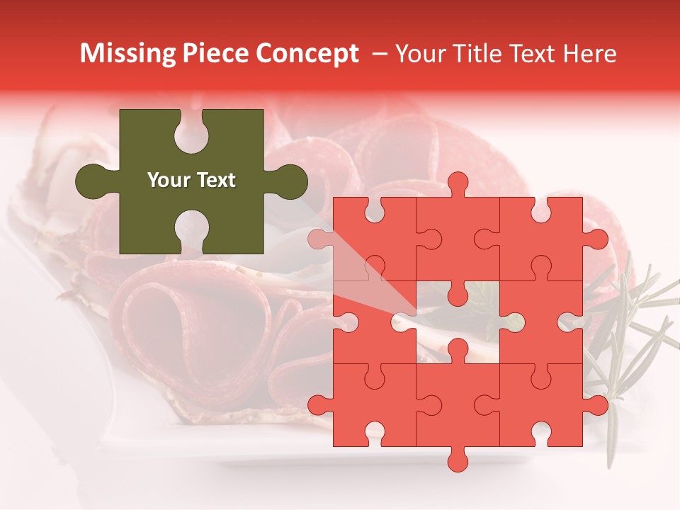 Fresh Herbs Piece PowerPoint Template