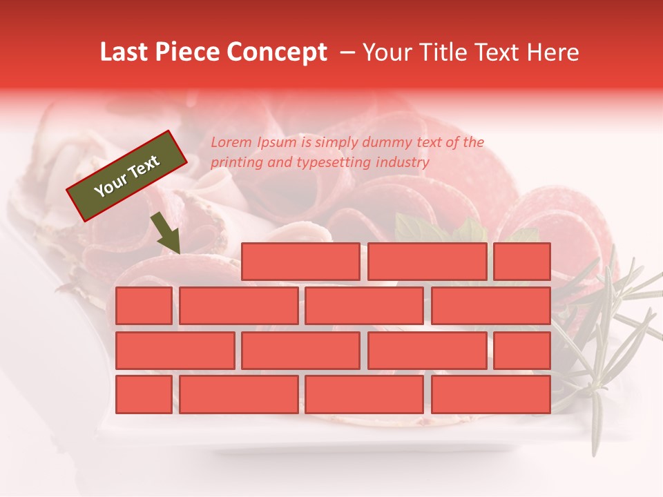 Fresh Herbs Piece PowerPoint Template