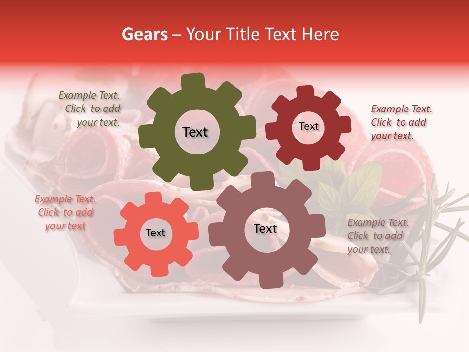 Fresh Herbs Piece PowerPoint Template