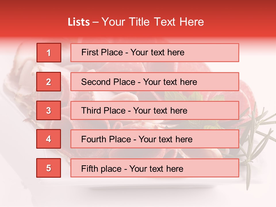 Fresh Herbs Piece PowerPoint Template
