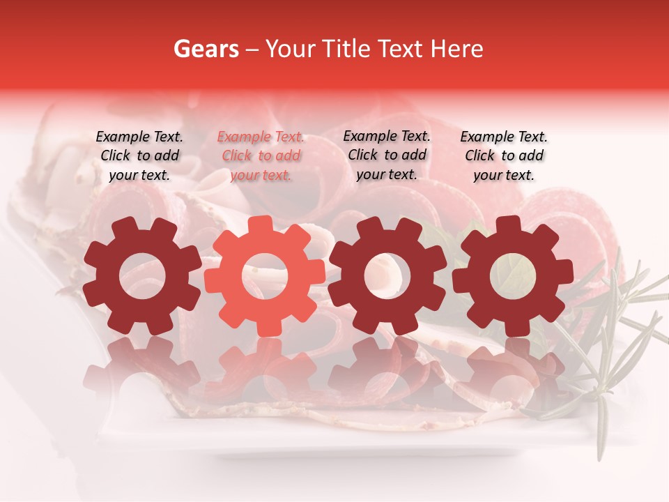 Fresh Herbs Piece PowerPoint Template