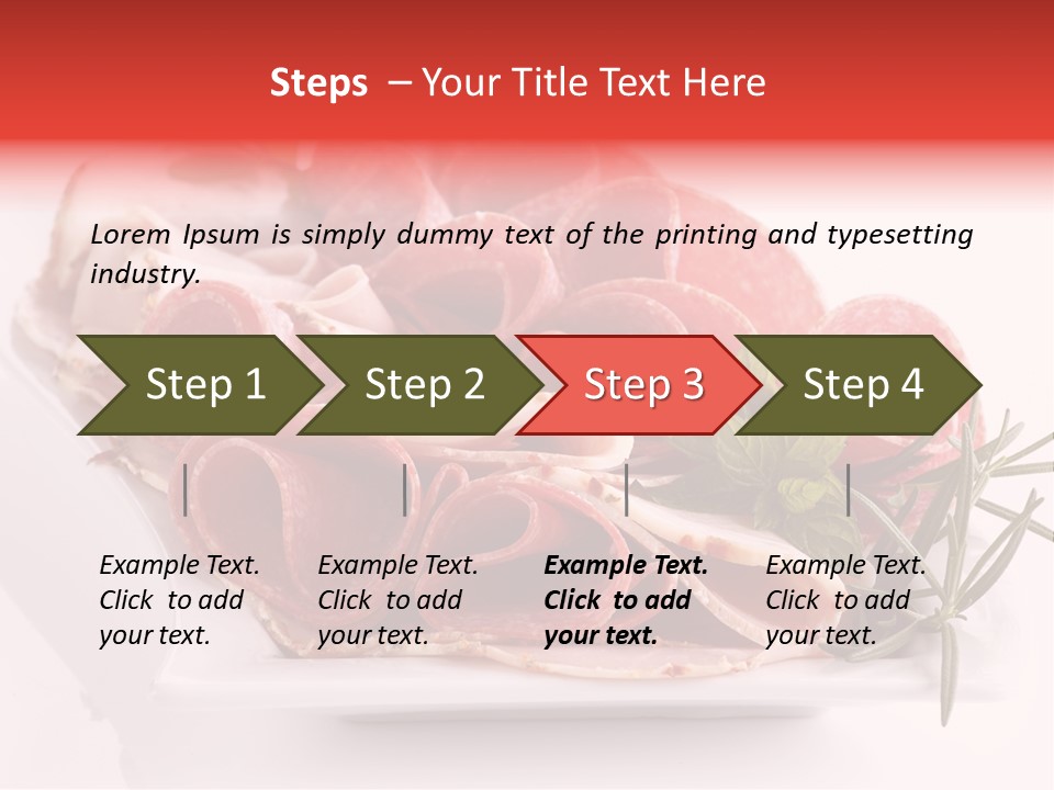 Fresh Herbs Piece PowerPoint Template