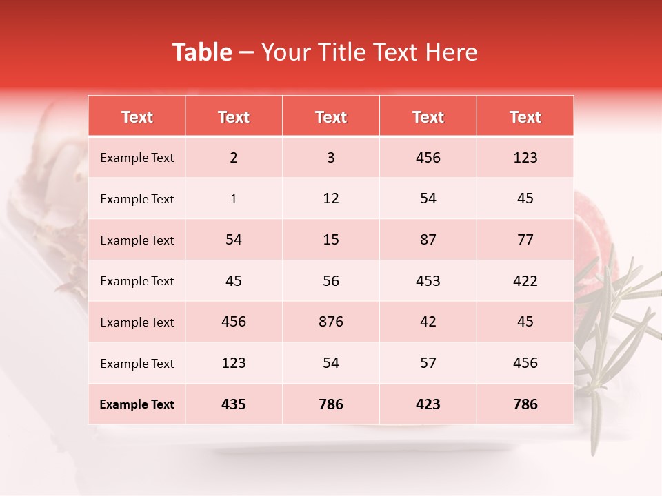 Fresh Herbs Piece PowerPoint Template