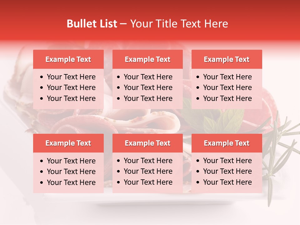 Fresh Herbs Piece PowerPoint Template