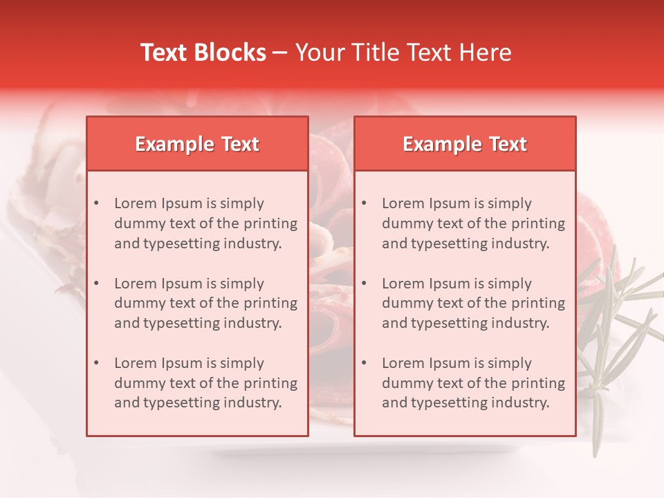 Fresh Herbs Piece PowerPoint Template