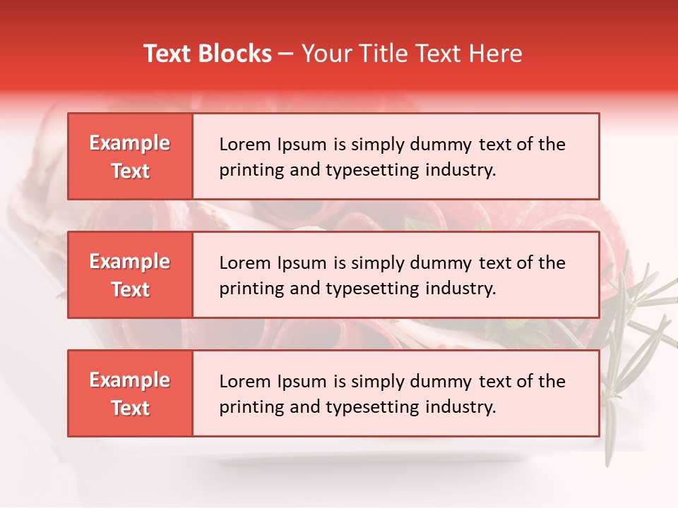 Fresh Herbs Piece PowerPoint Template